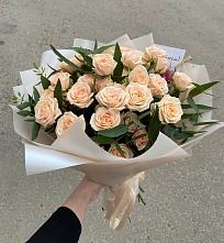 Букет Кремовые розы Латте в Тейково