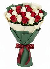 Букет Микс из красных и белых роз #REPLACE_PRED# Тейково