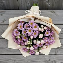 Букет цветов из:  Розы и Хризантемы в Тейково