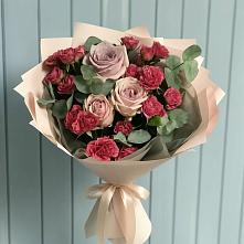 Букет цветов из:  Гвоздики и Розы в Тейково